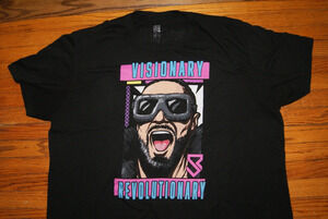 Men's WWE Black Seth "Freakin" Rollins Visionary T-Shirt Adult 3XL